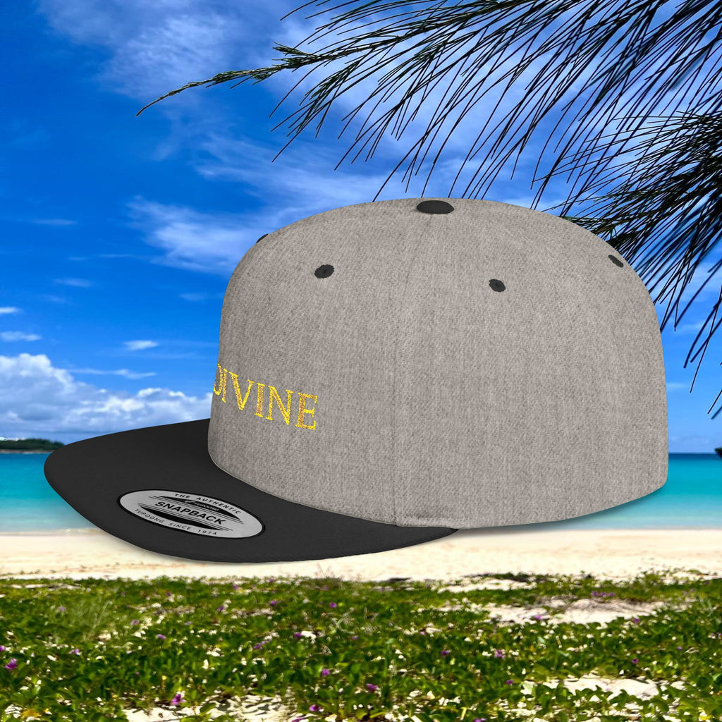 BE DIVINE™ Premium Snapback Cap – Embroidered Gold