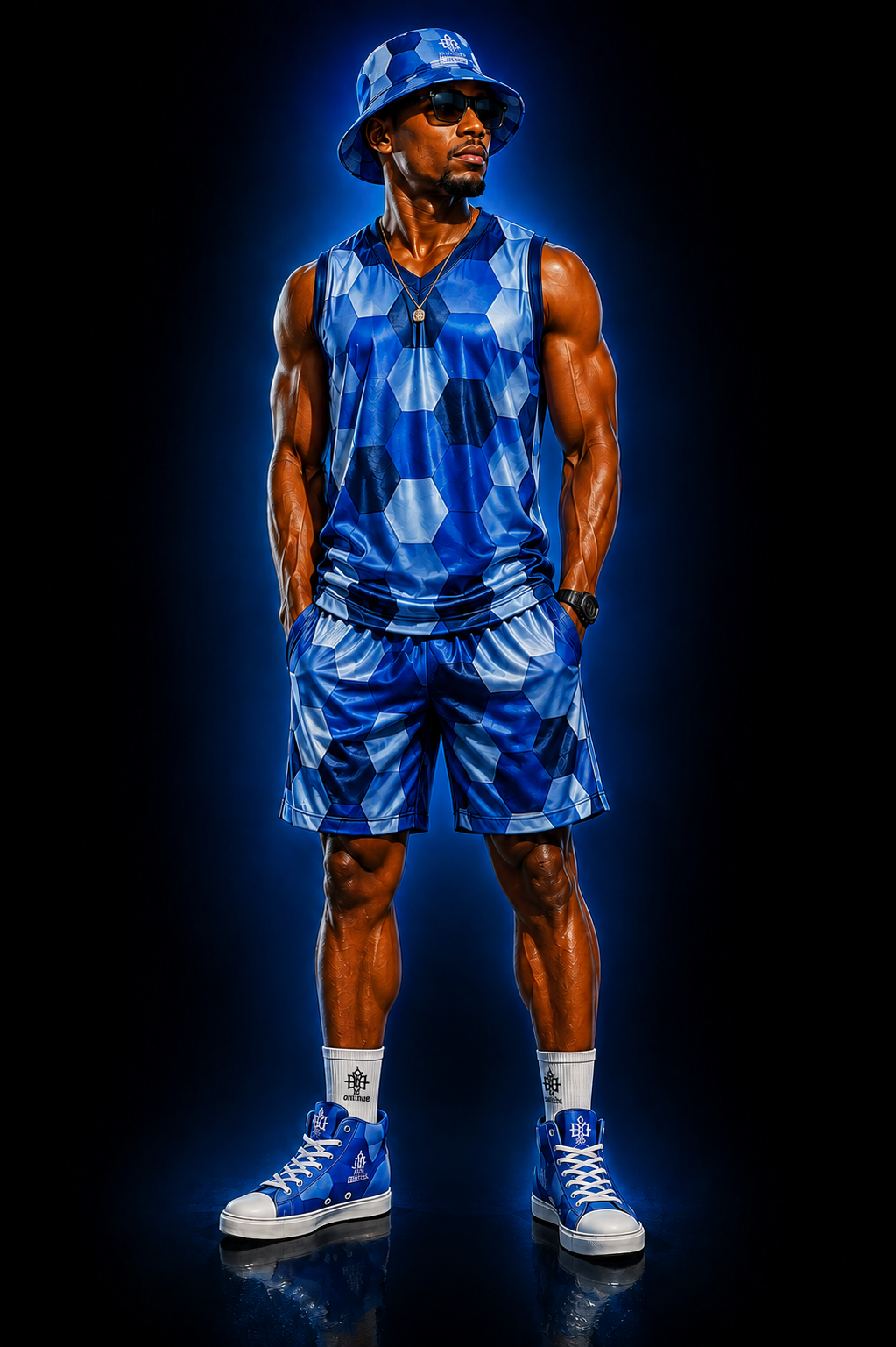 BE DIVINE™ St. George’s Crystal Armor - Men’s Premium Basketball Jersey by Tabitha Essie