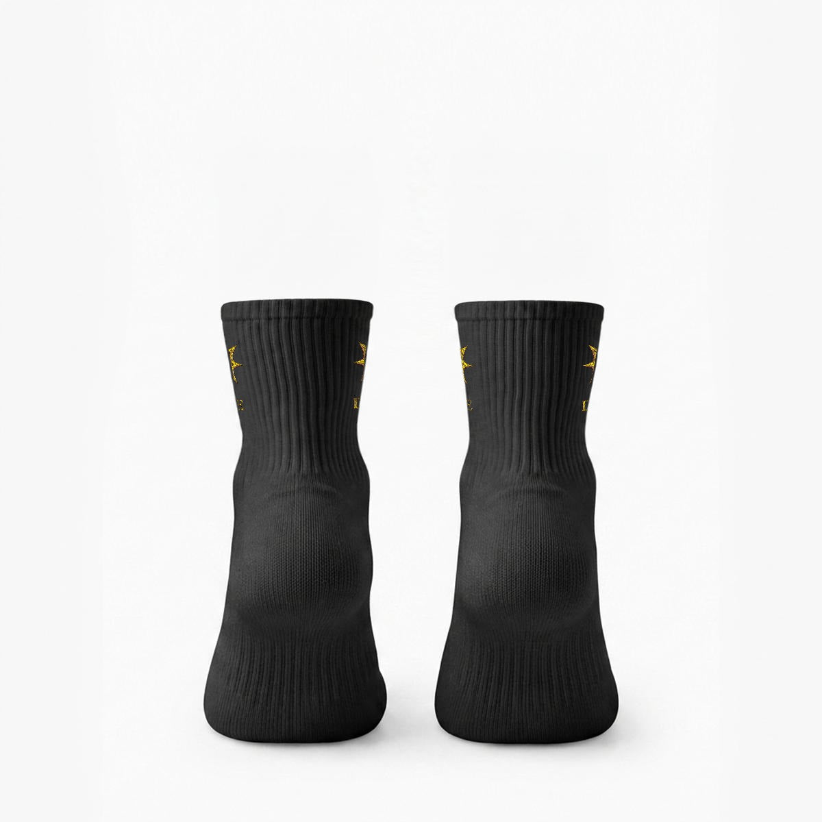 BE DIVINE™ Heritage Embroidered Crew Socks | Premium Gold Designer Socks by Tabitha Essie
