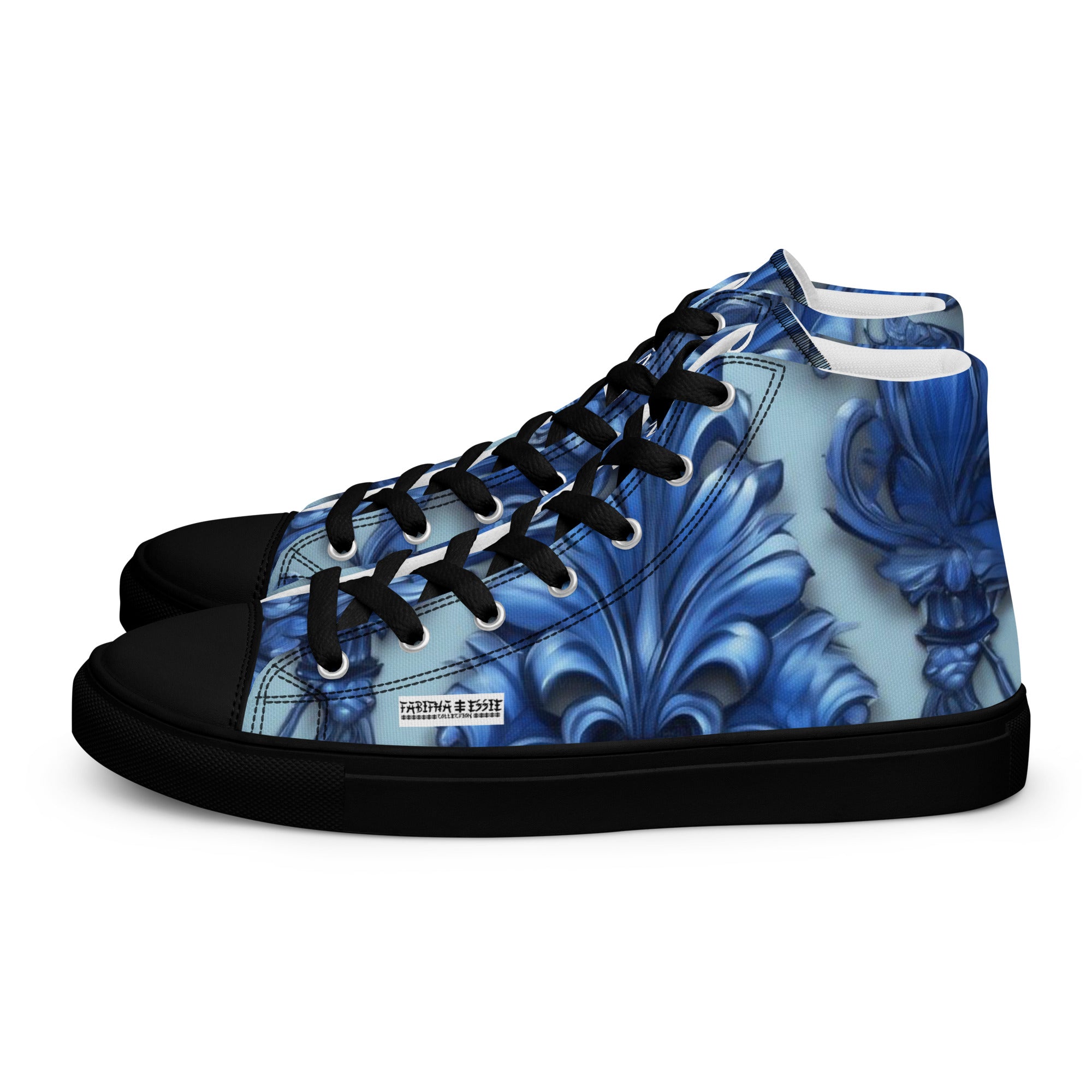 BE DIVINE™ St. George’s Royal Sapphire - Women’s High Top Canvas Sneakers by Tabitha Essie